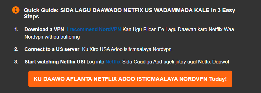 Sidee Loo Daawadaa Aflanta Netflix USA Oo Ka Xiran Waddamada Kale in 2021 - Af Somali